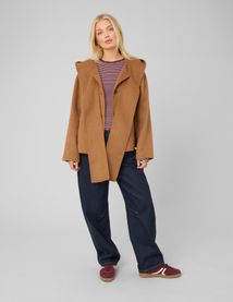 Manteau &agrave; col &eacute;charpe