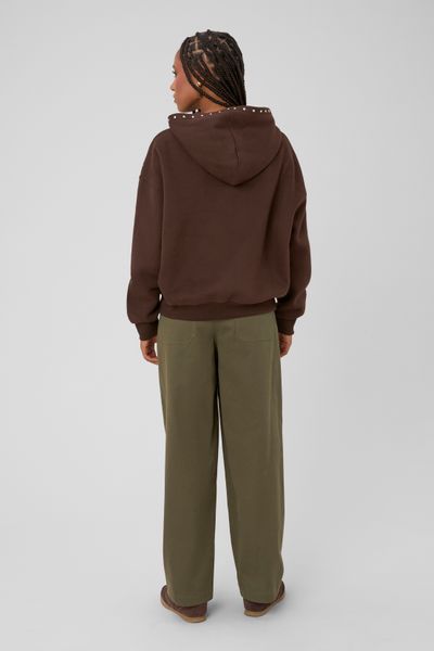 Sweat capuche &agrave; studs