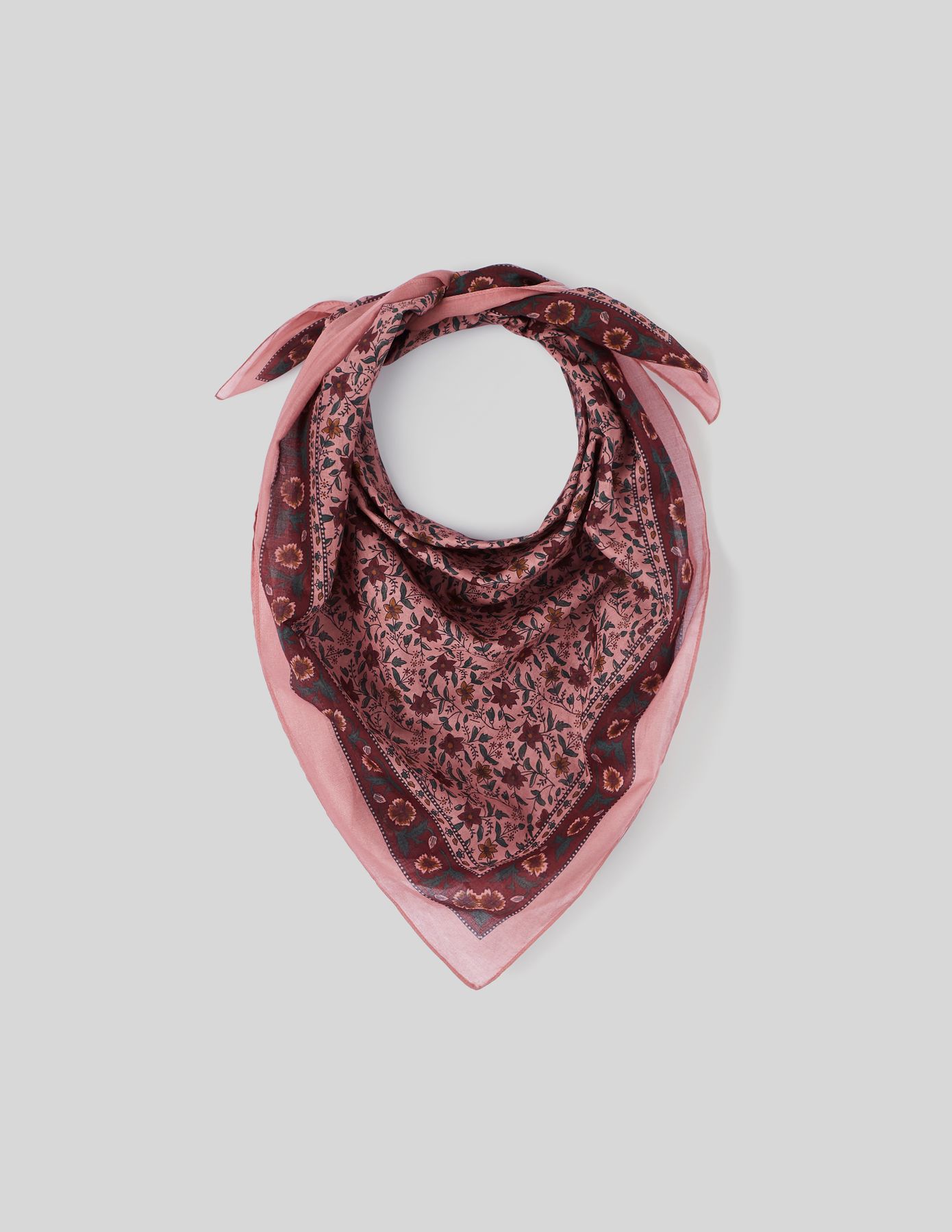 Foulard coton imprim&eacute;