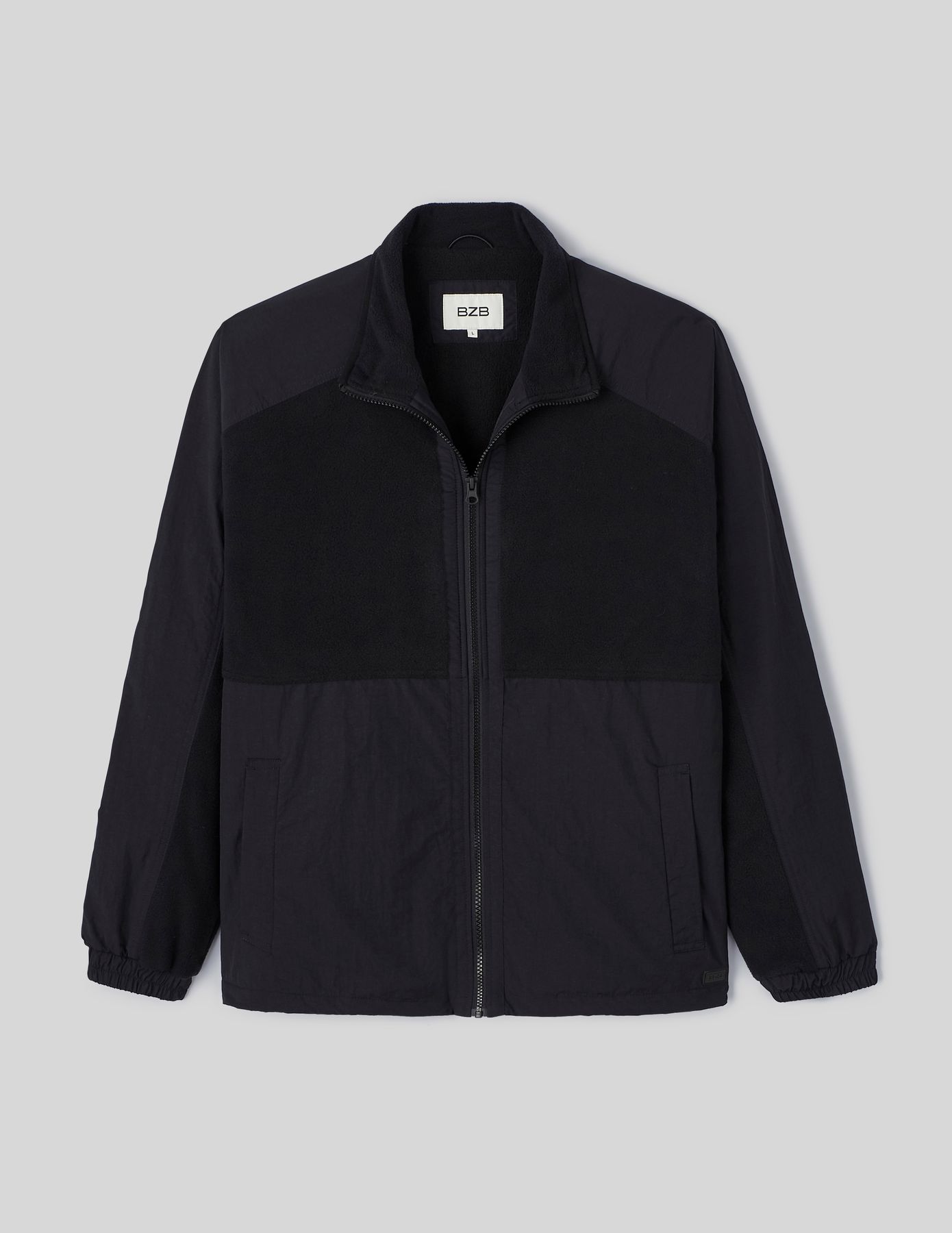 Veste zippée bi matière