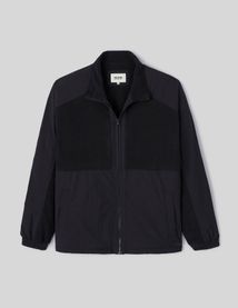 Veste zippée bi matière