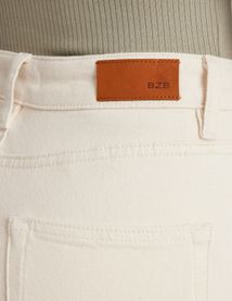 Jean straight taille haute