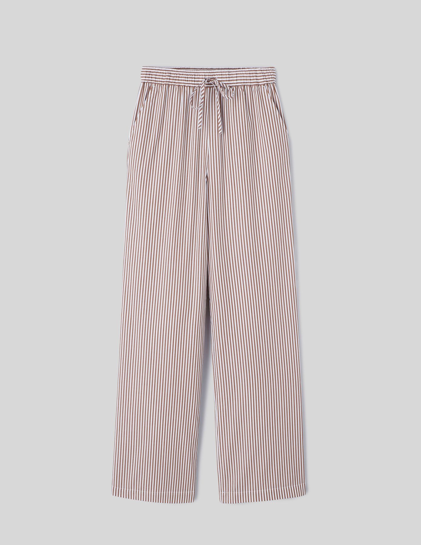Pantalon fluide à rayures