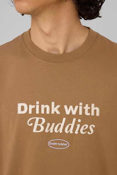 T-shirt imprim&eacute; et brod&eacute;