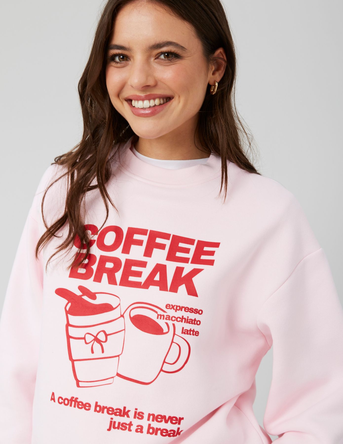 Sweat col rond imprimé