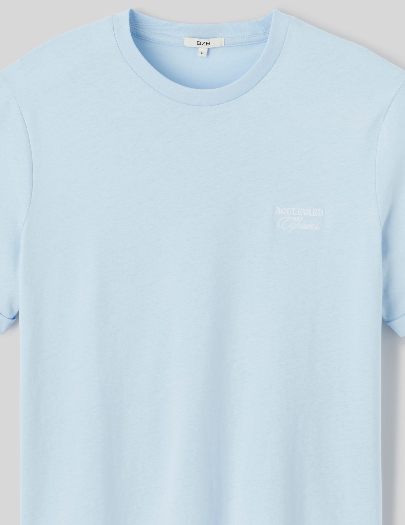 T-shirt broderie poitrine