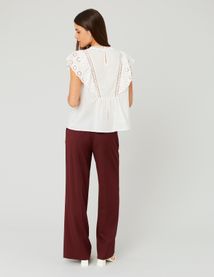 Blouse en broderie anglaise