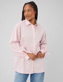 Chemise ray&eacute;e oversize