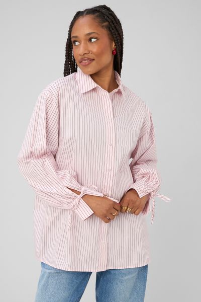 Chemise ray&eacute;e oversize