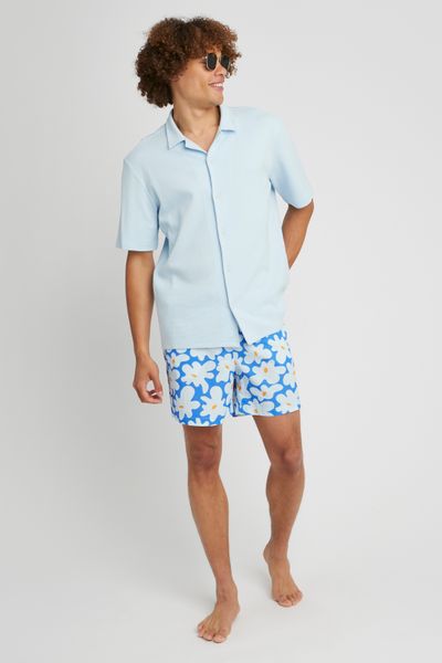 Short de bain AOP fleurs