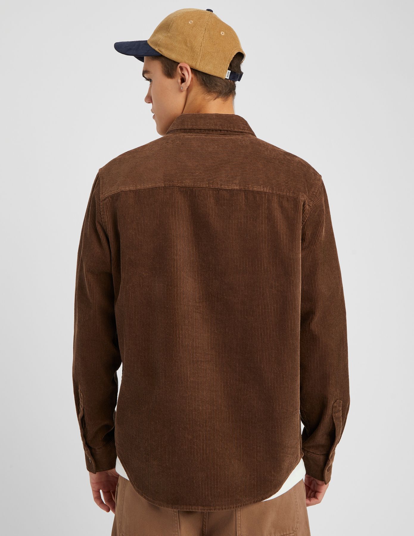 Chemise droite en velours