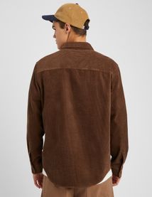 Chemise droite en velours