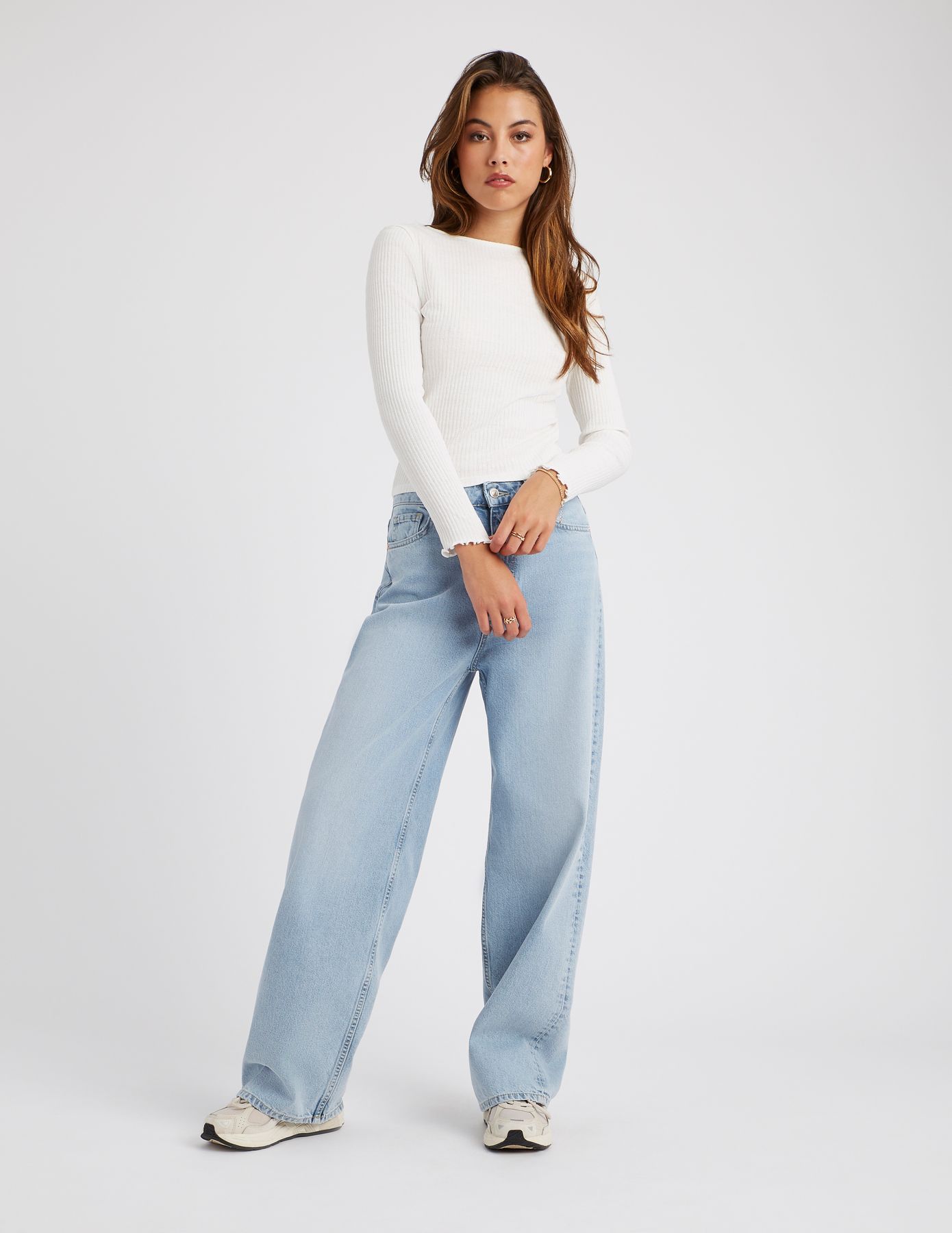 T-shirt dos nu manches longues