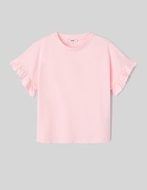 T-shirt manches courtes à volants