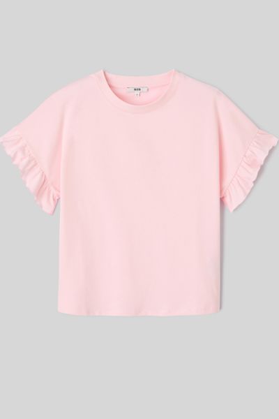 T-shirt manches courtes à volants