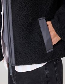 Blouson zippé sherpa