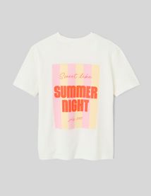 T-shirt imprim&eacute; devant/ dos