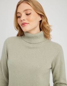 Pull col roulé