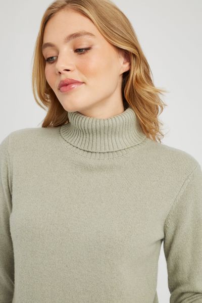 Pull col roulé