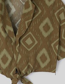 Chemise imprimée à nouer