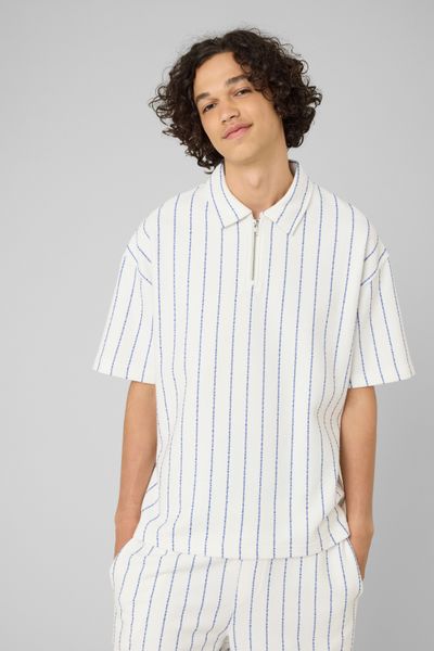Polo manches courtes ray&eacute;e