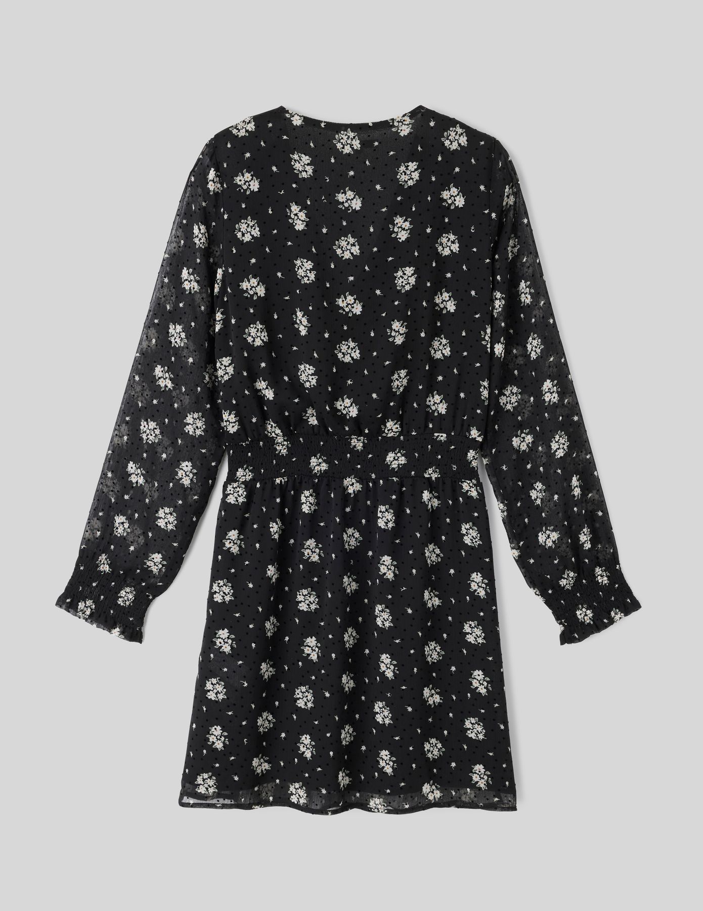 Robe en voile imprimée polyester recyclé