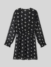 Robe en voile imprimée polyester recyclé