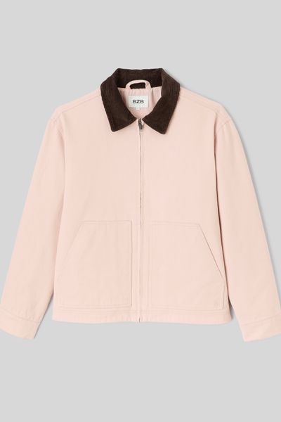Veste zipp&eacute;e unie col velours