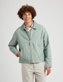 Veste zippée col velours
