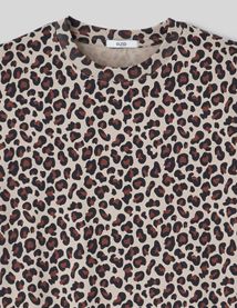 T-shirt imprim&eacute; l&eacute;opard