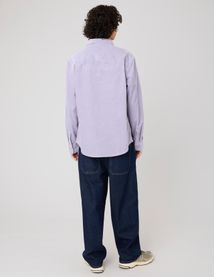 Chemise droite en velours