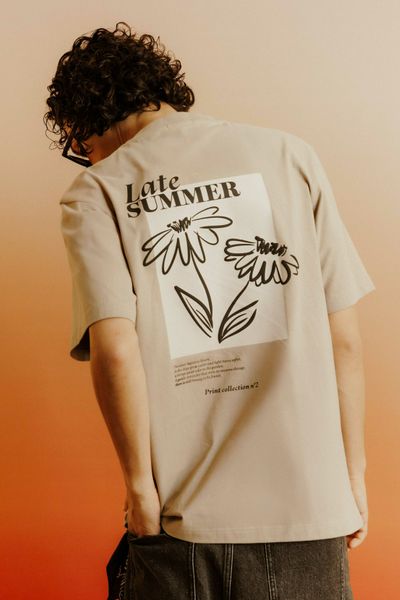 T-shirt imprim&eacute; devant / dos