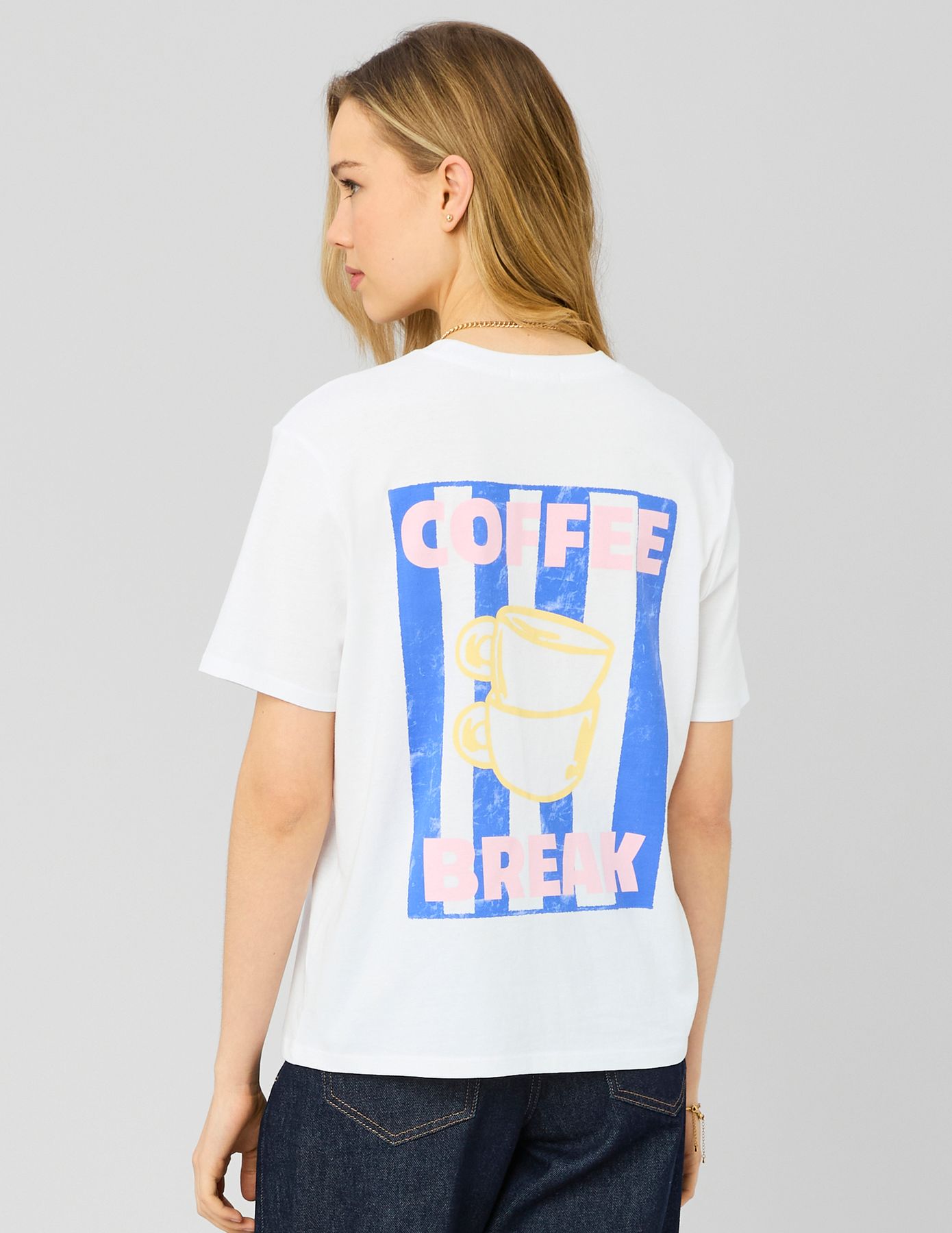 T-shirt imprim&eacute; devant/dos