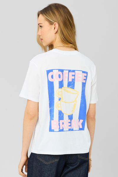 T-shirt imprim&eacute; devant/dos