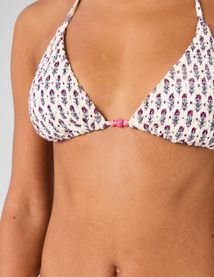 Haut de maillot de bain smock&eacute;