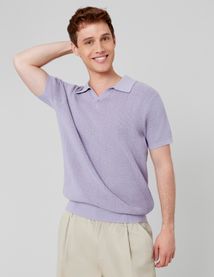 Polo maille ajourée