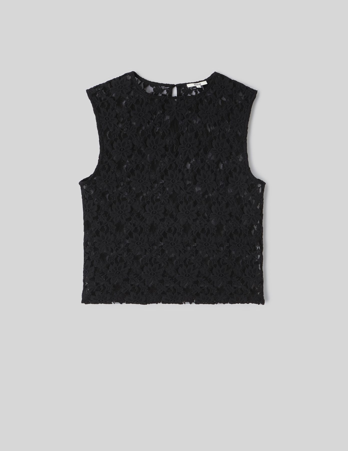 Top sans manche en dentelle