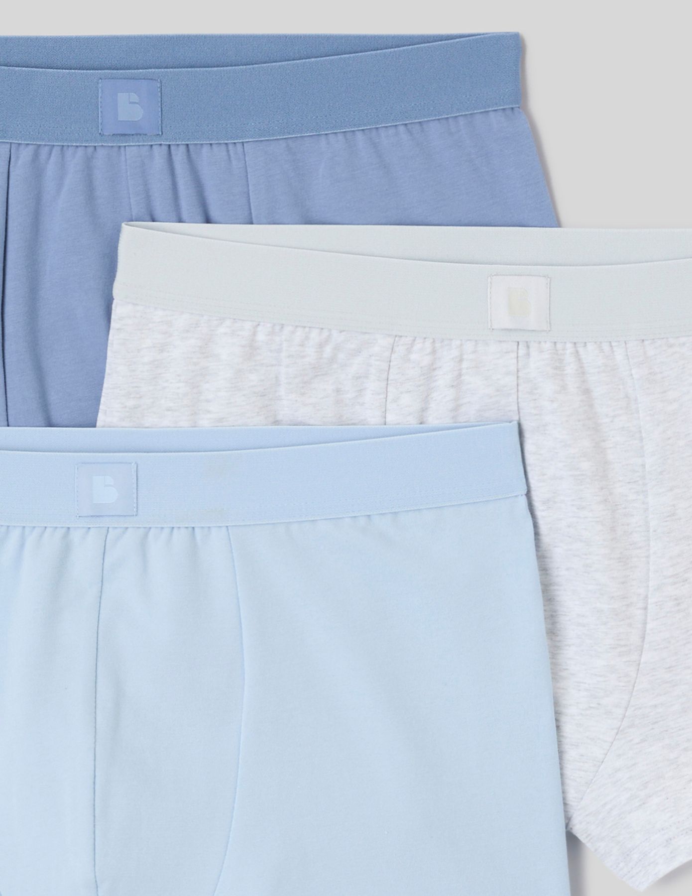 Lot de 3 boxers unis