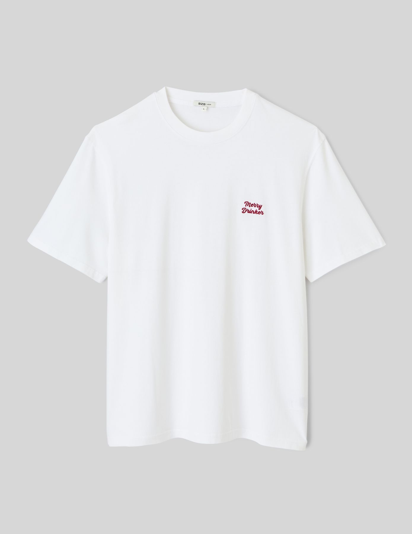 T-shirt broderie poitrine