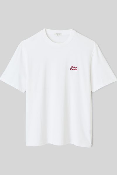 T-shirt broderie poitrine