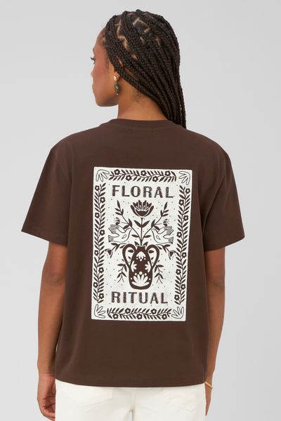 T-shirt imprim&eacute; devant/dos