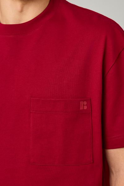 T-shirt boxy poche
