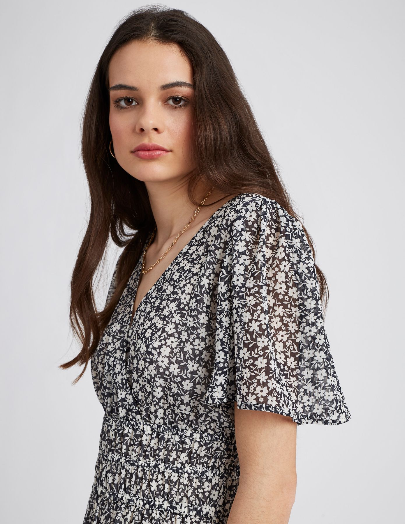 Robe courte imprim&eacute;e