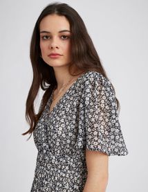 Robe courte imprim&eacute;e