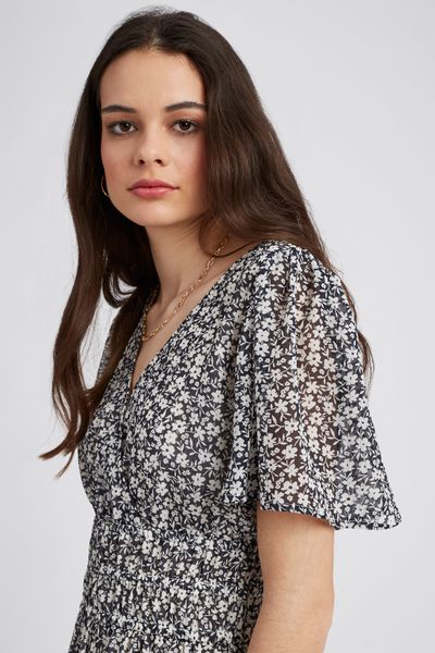 Robe courte imprim&eacute;e