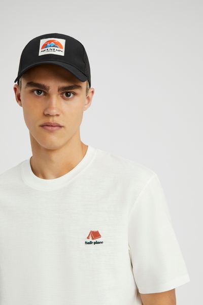 T-shirt mati&egrave;re flamm&eacute; imprim&eacute;