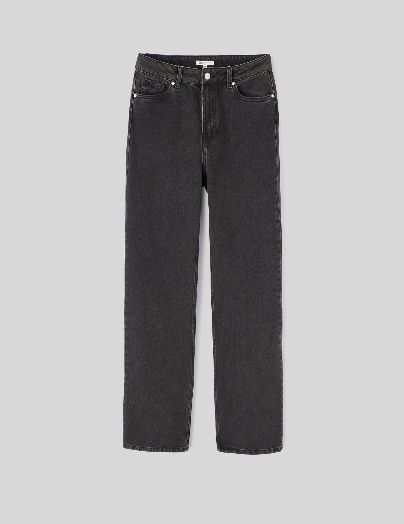 Jean straight taille haute