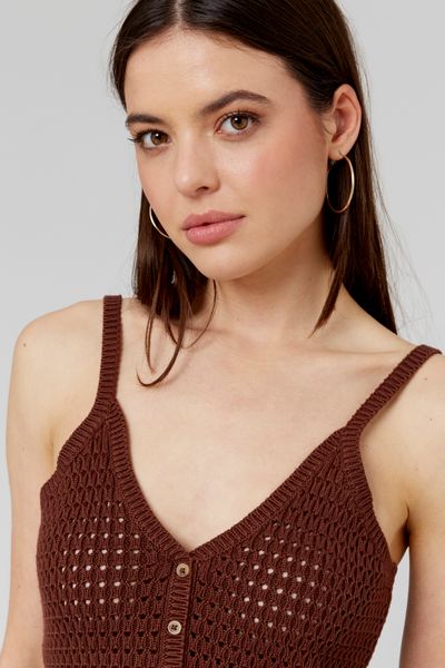 Débardeur boutonné en crochet