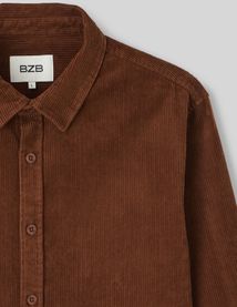 Chemise droite en velours