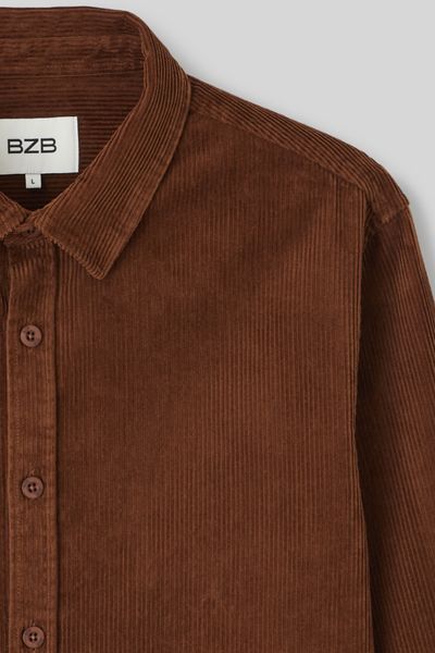 Chemise droite en velours